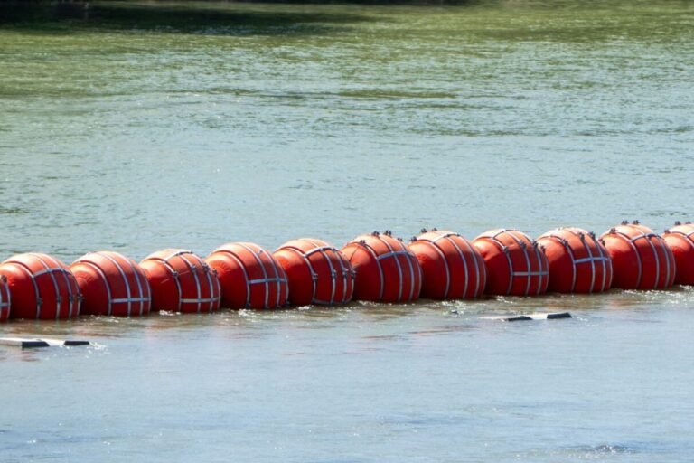 Here’s a First Up-Close Look at Gov. Greg Abbott’s River Barriers — & It’s Inhumane