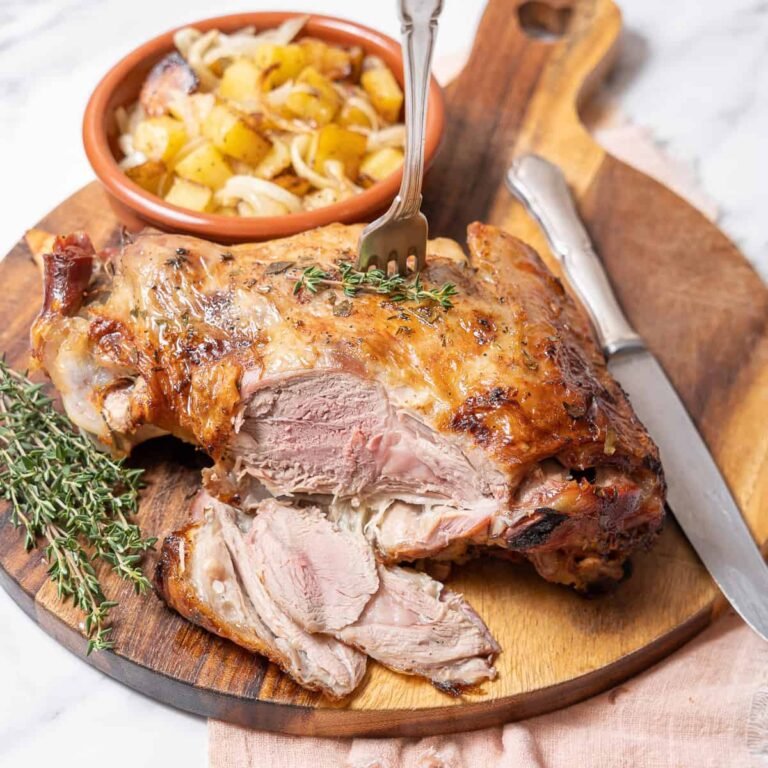 Spanish Roasted Lamb (Cordero con Patatas y Cebolla)